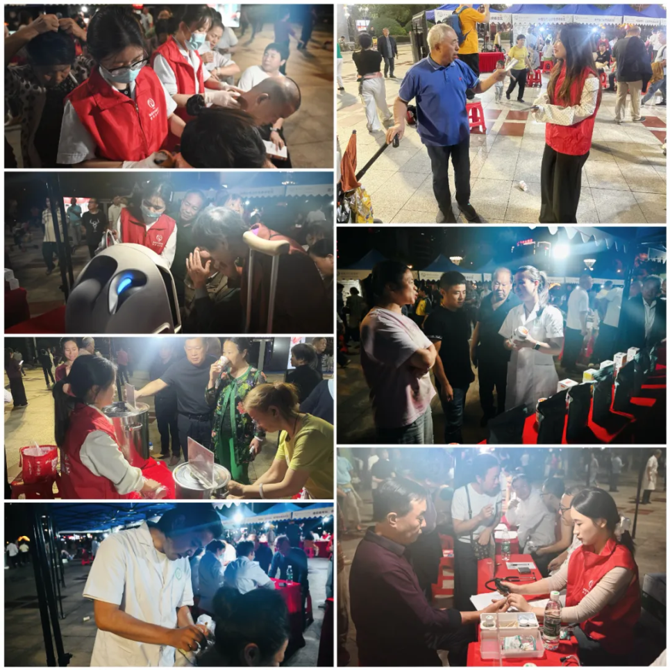 湖南娄底市中医医院举办中医药健康夜市！点亮 “敬老月” 民生健康图景