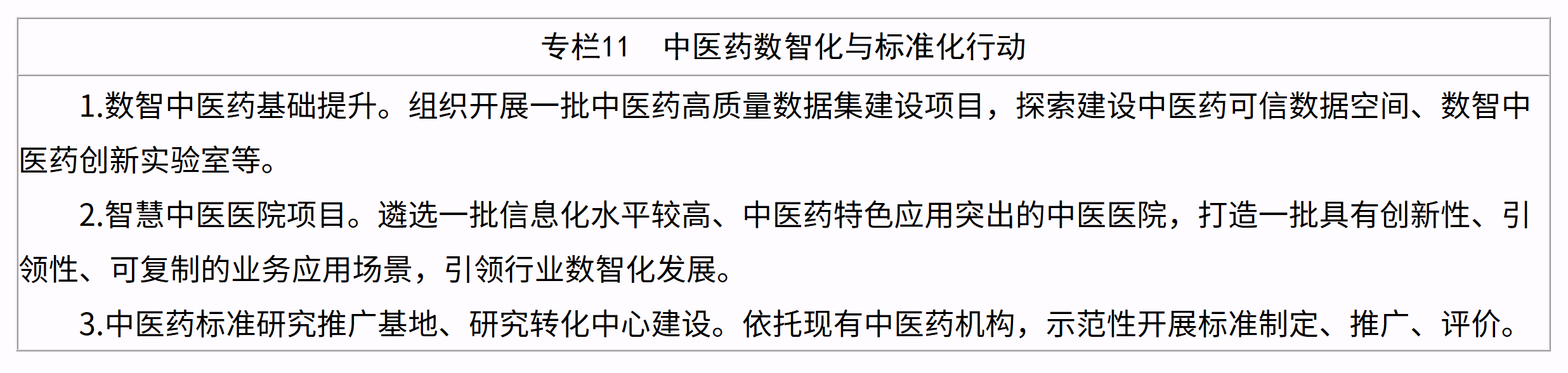 中医药振兴发展“十五五”规划 中医药振兴发展“十五五”规划