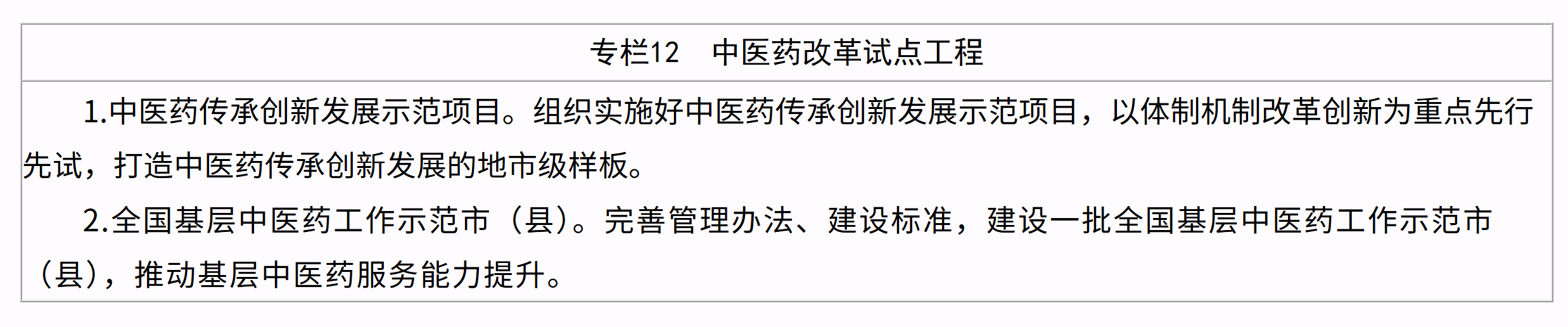 中医药振兴发展“十五五”规划 中医药振兴发展“十五五”规划