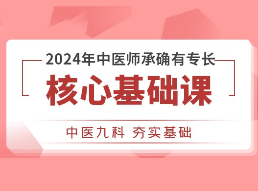 2024年中医师承专长核心基础课